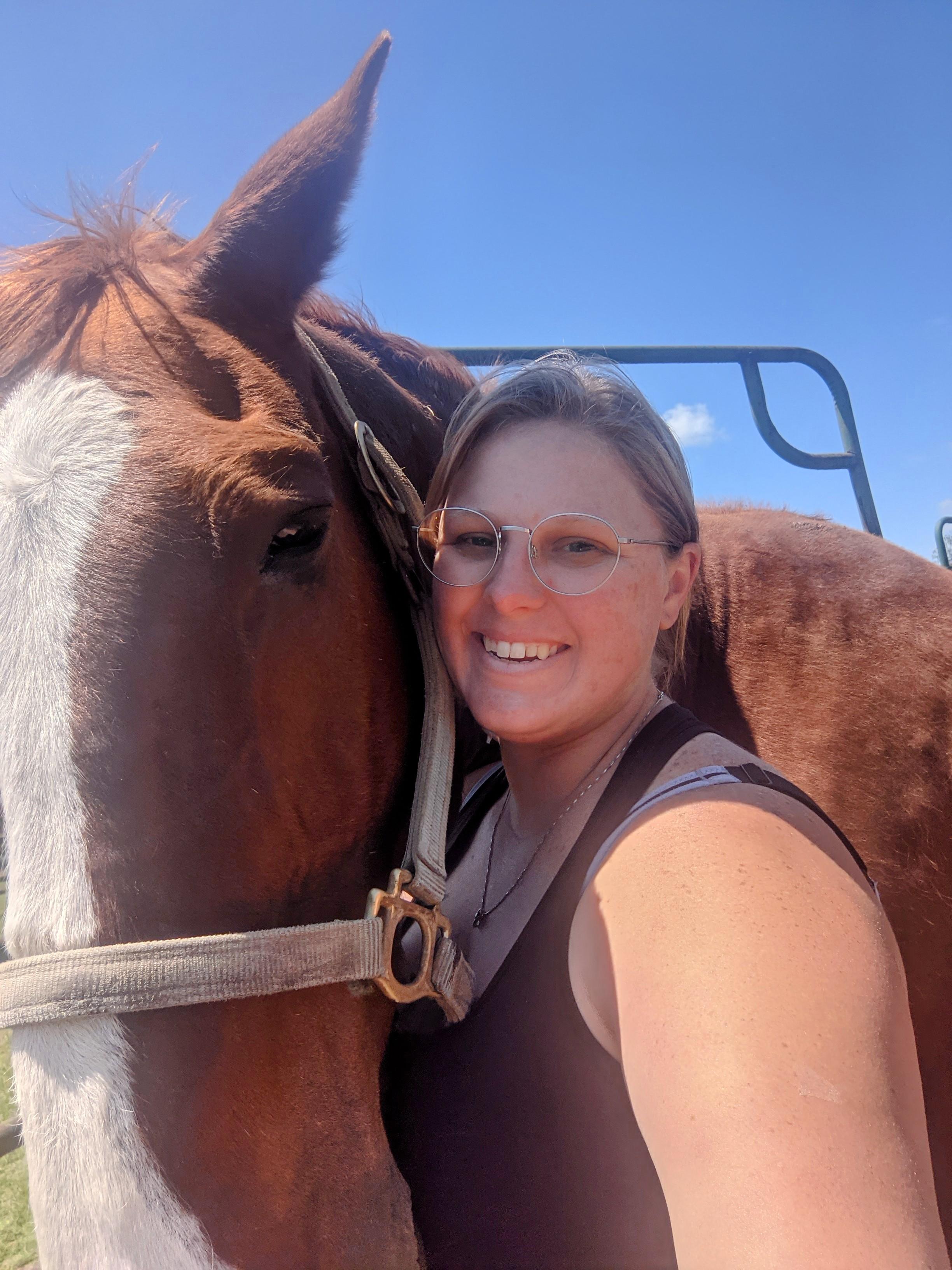 Erica Macon and a horse