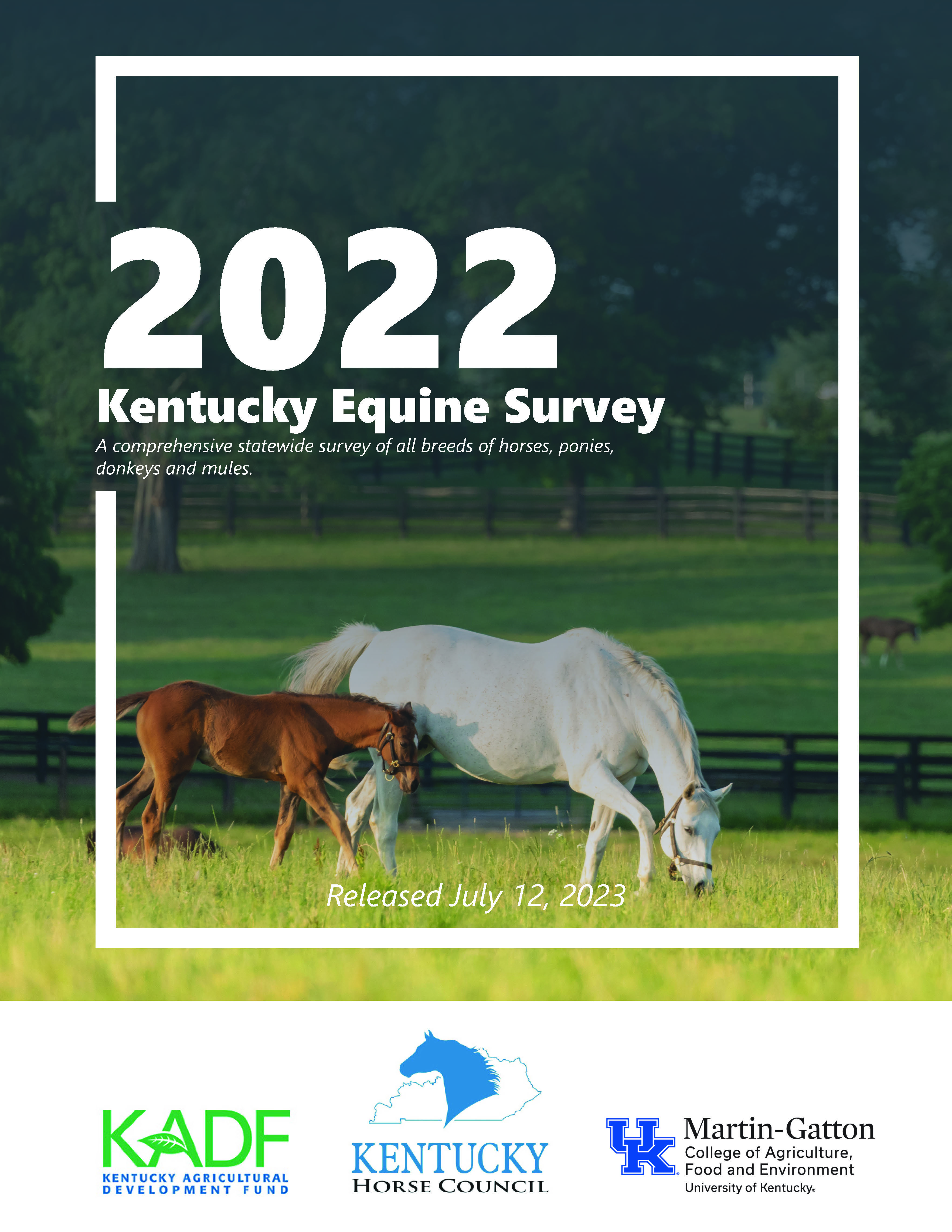 2022 Kentucky Equine Survey Report Cover