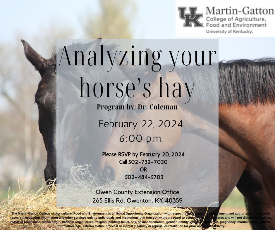 Analyzing Your Horse's Hay