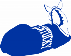 Illustration of foal in UK blue sweater
