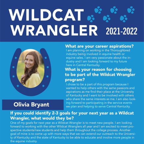 Wildcat Wrangler Bio for Olivia Bryant