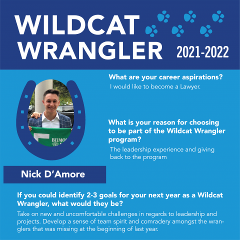 Wildcat Wrangler Bio for Nick D'Amore