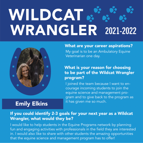 Wildcat Wrangler Bio for Emily Elkins