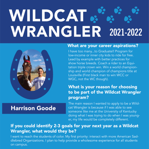 Wildcat Canter Bio for Harrison Goode