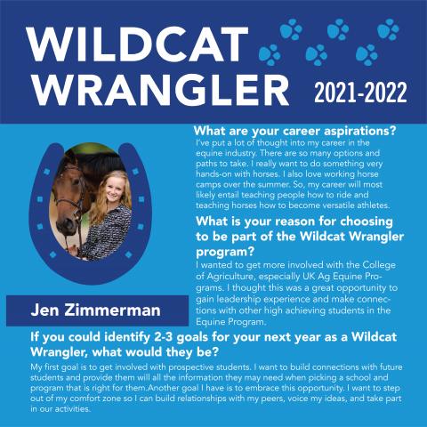 Wildcat Canter Bio for Jen Zimmerman